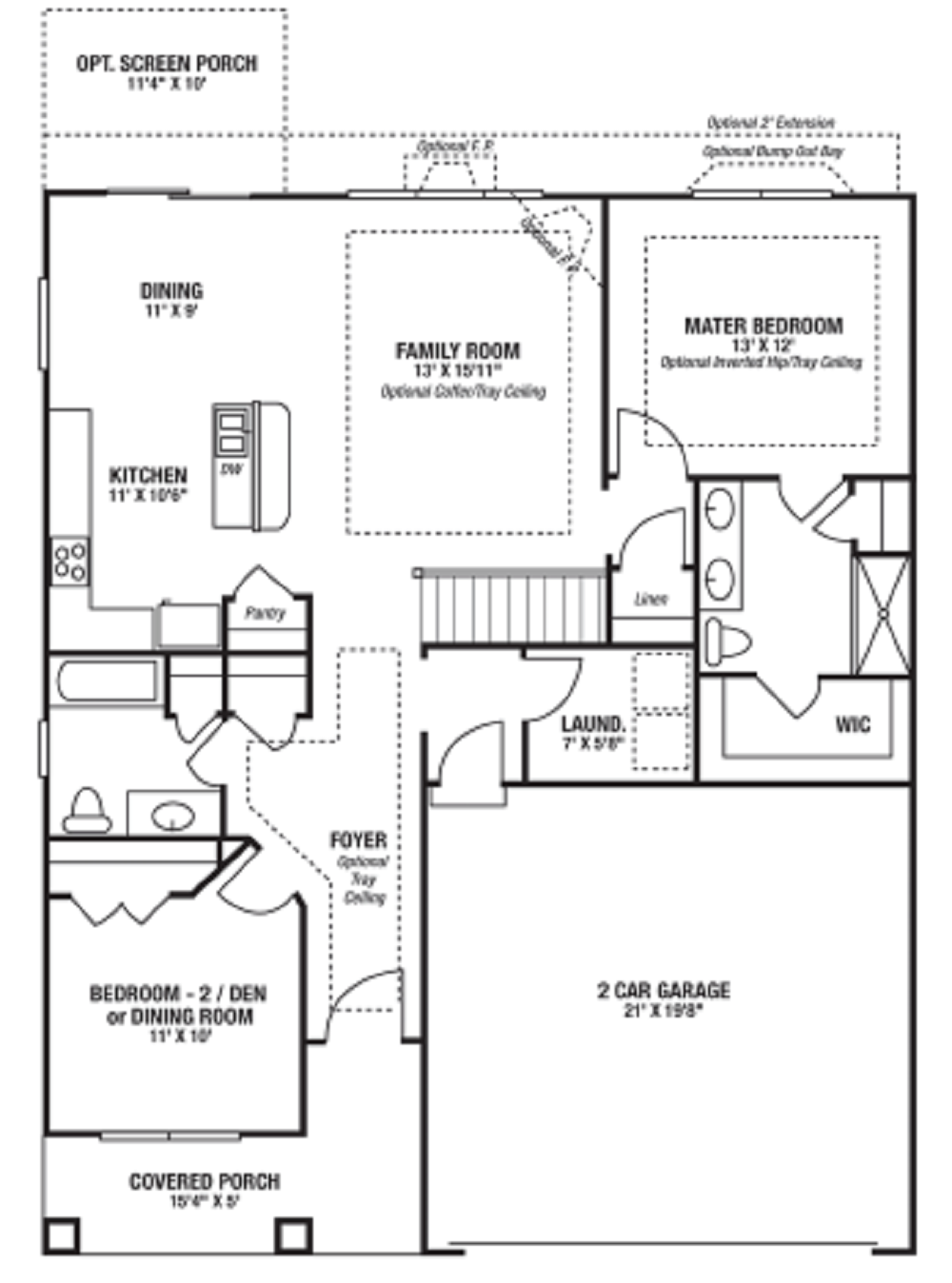 Floor Plan for 1815 Abbey Lane Burlington, KY 41005