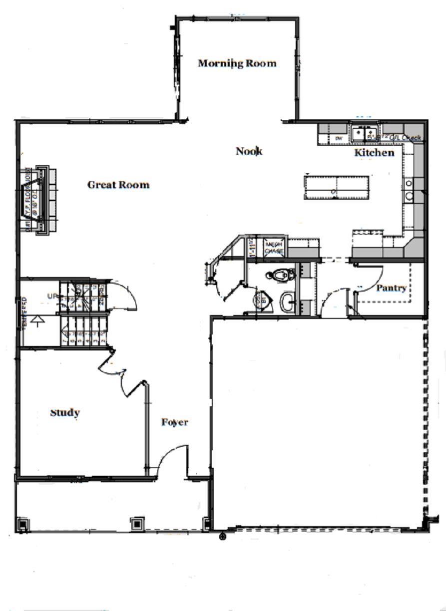 Floor Plan for Lot 110 Valley Creek Farms Burlington, KY 41005