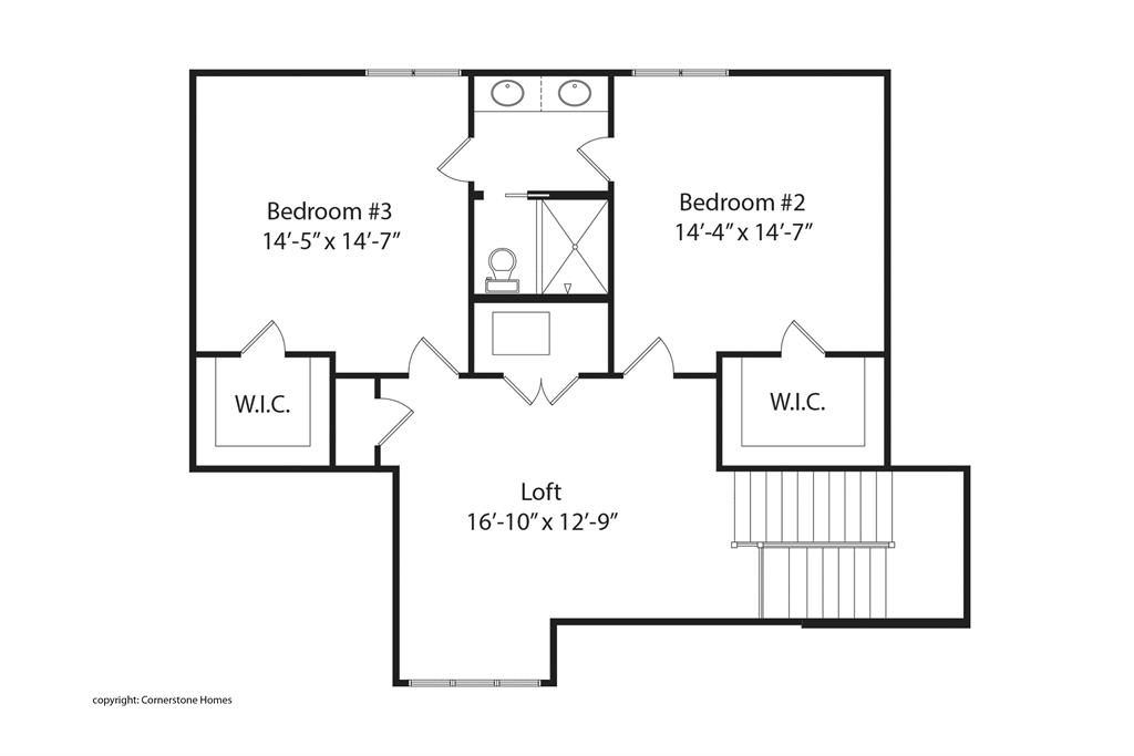 2nd floor plan for 204 Della Way Lakeside Park, KY 41017