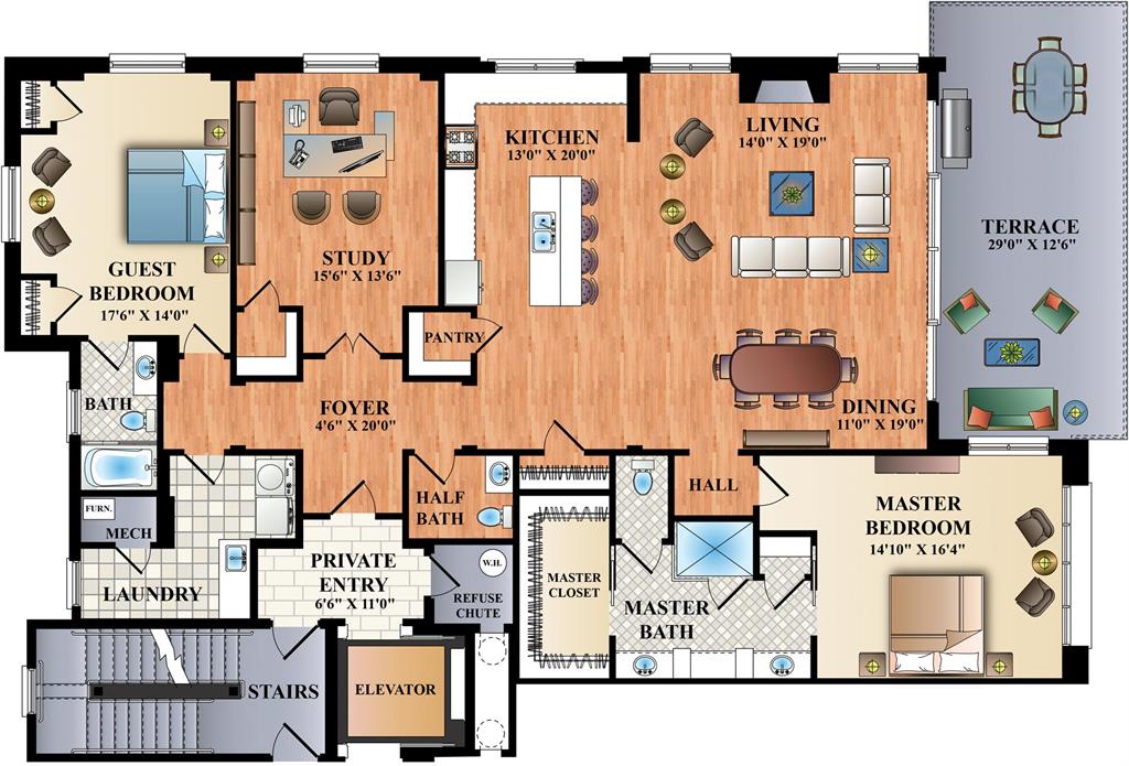 Floor Plan for 1150 Shavano Dr #16 Covington, KY 41011
